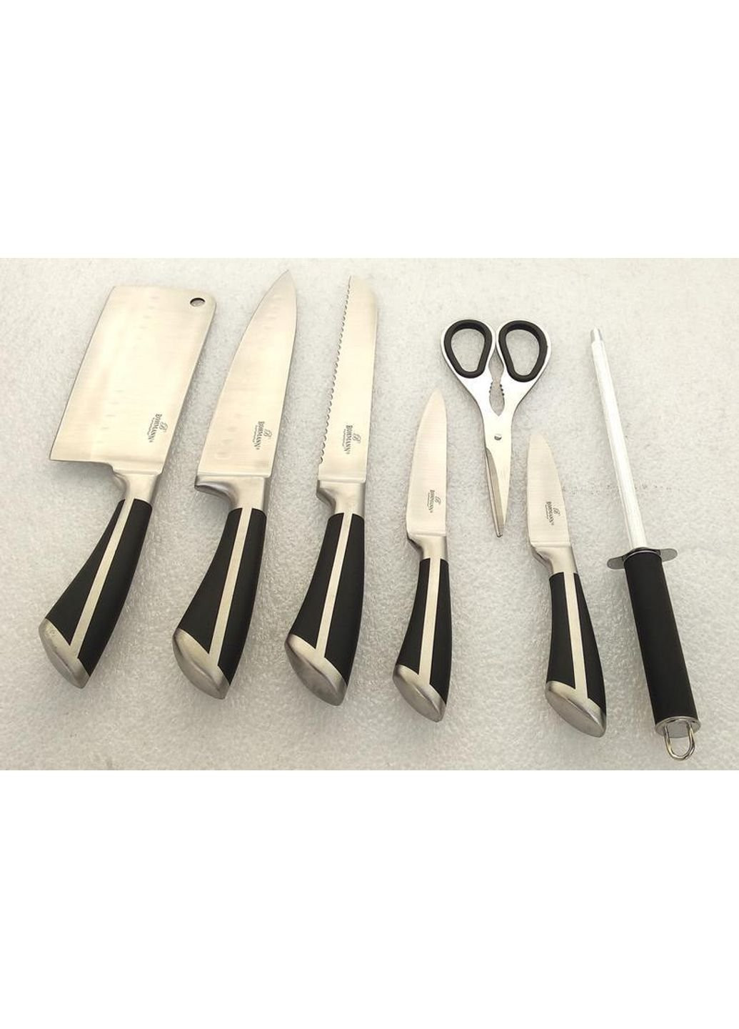 Набор кухонных ножей BH-8007-black 8 предметов Bohmann комбинированные,