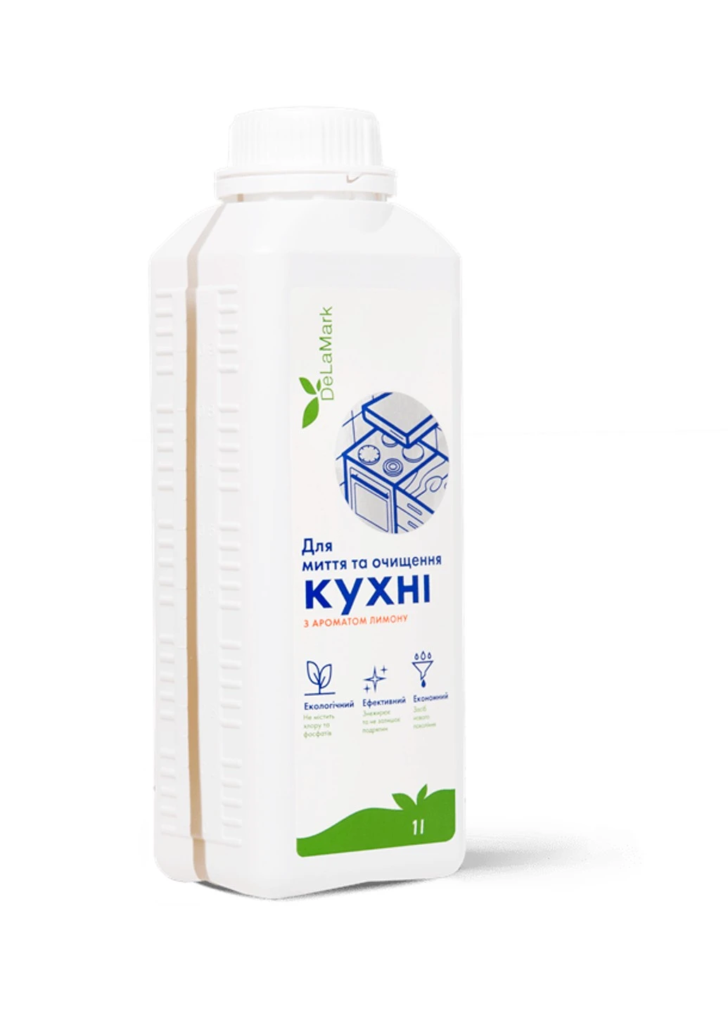 Средство для мытья кухни с ароматом лимона 1 л DeLaMark (252845221)