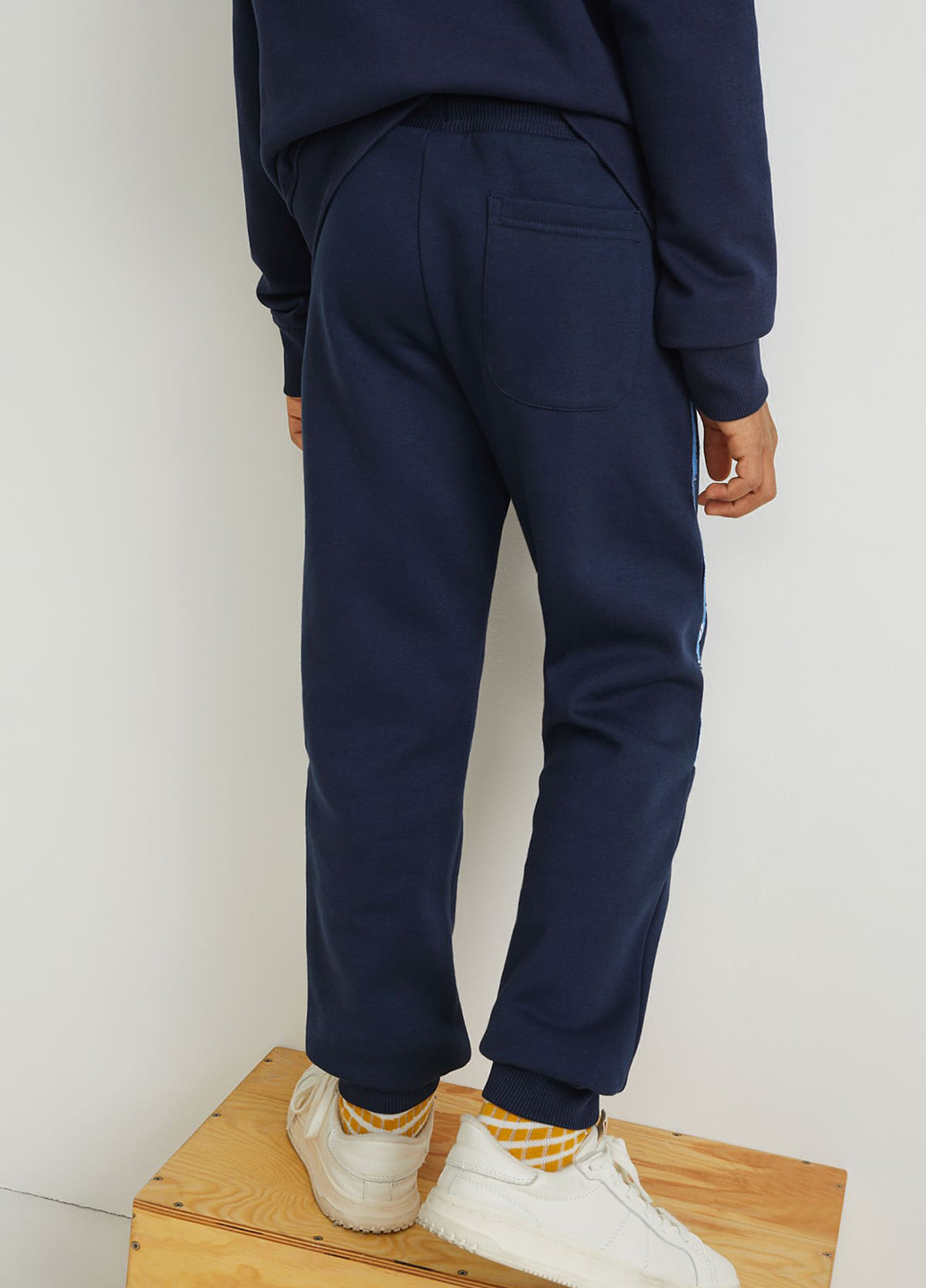 Темно-синие кэжуал, спортивные демисезонные брюки джоггеры C&A