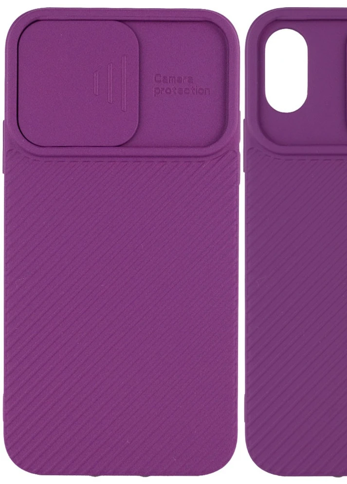 Чохол Camshield Square TPU зі шторкою для камери для Apple iPhone XS Max (6.5 ') Фіолетовий (is_00000042554_10) Epik (229725984)