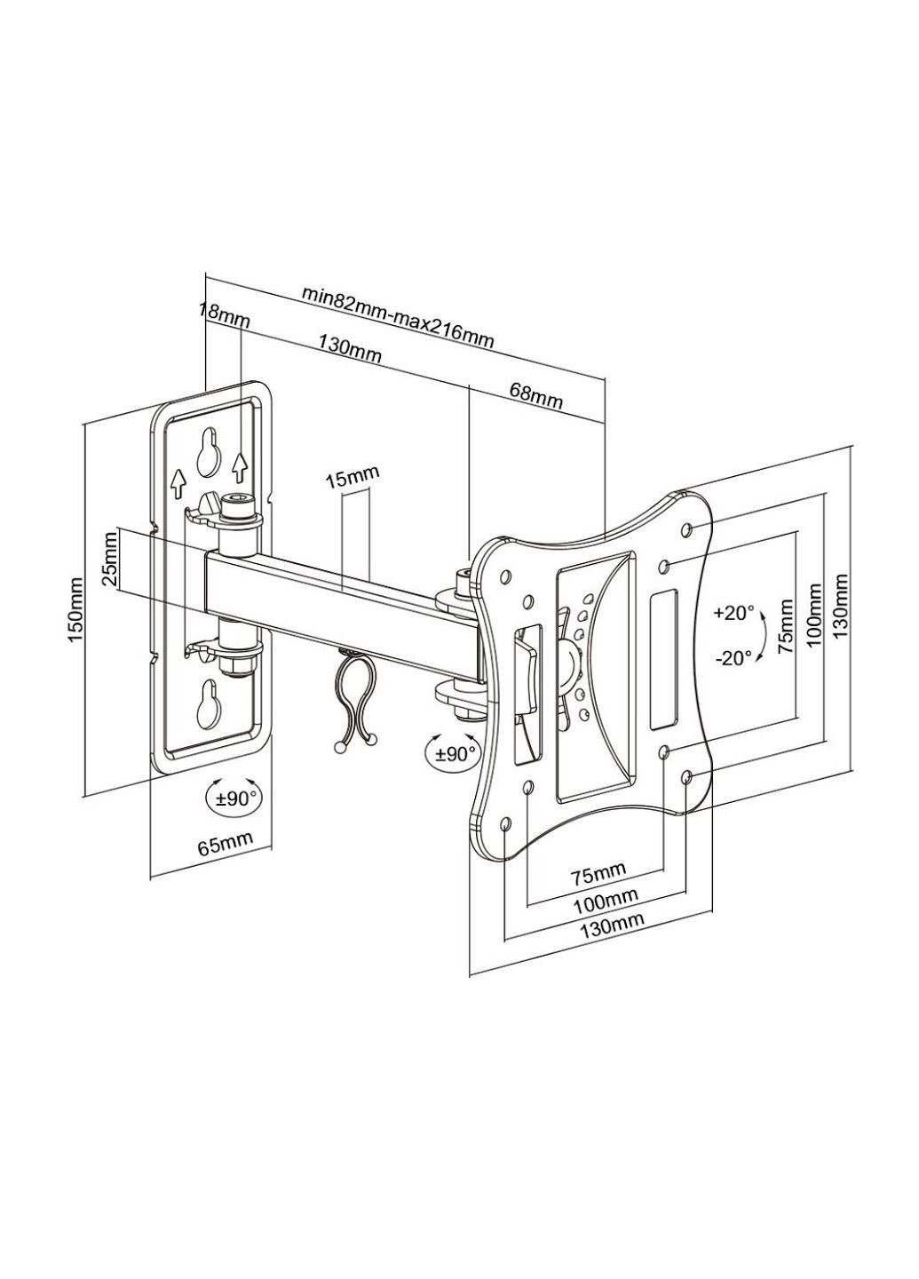 Кронштейн LPA51-111 Brateck (253442686)