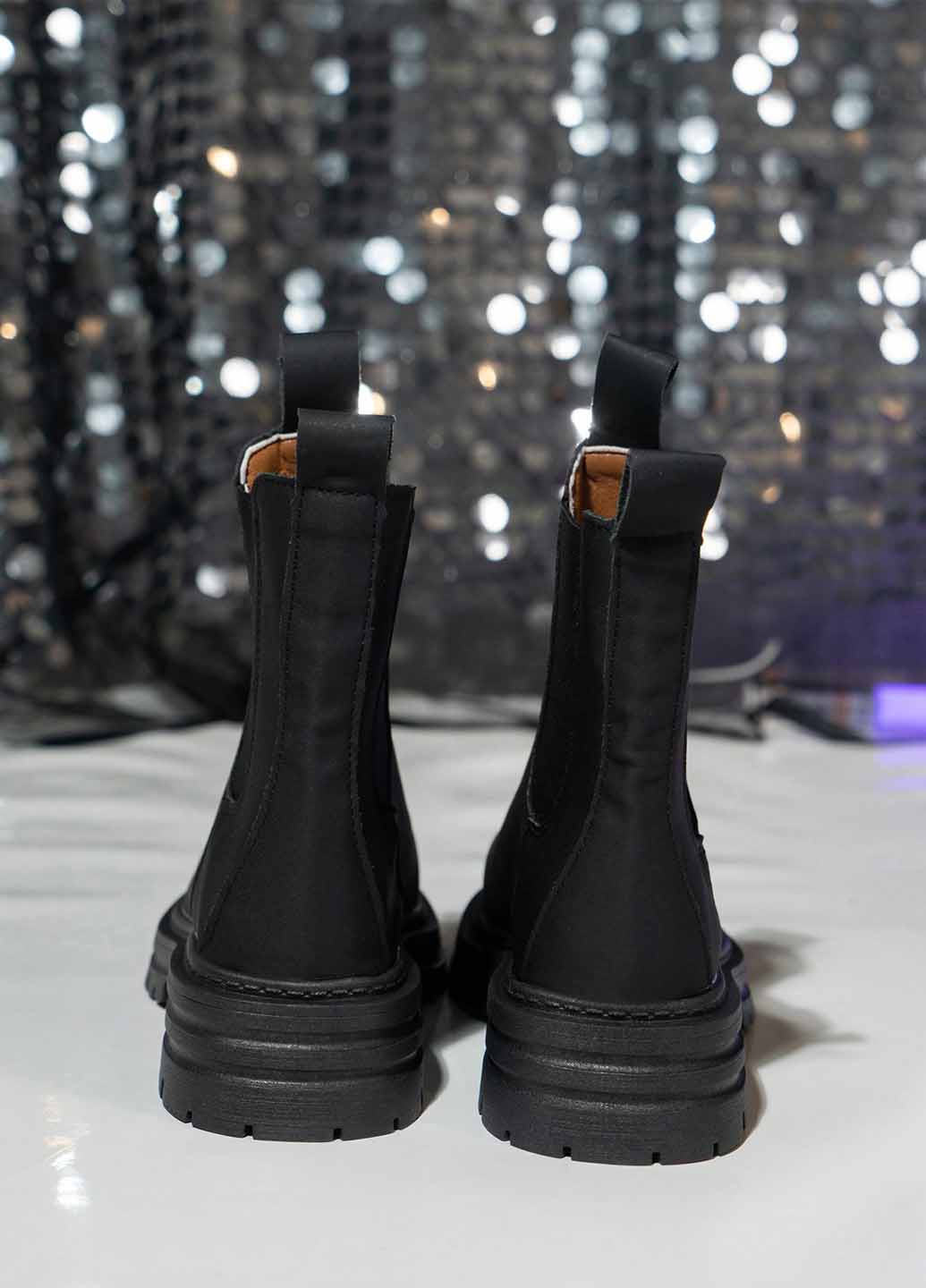 Черные демисезонная ботильоны SHEIN