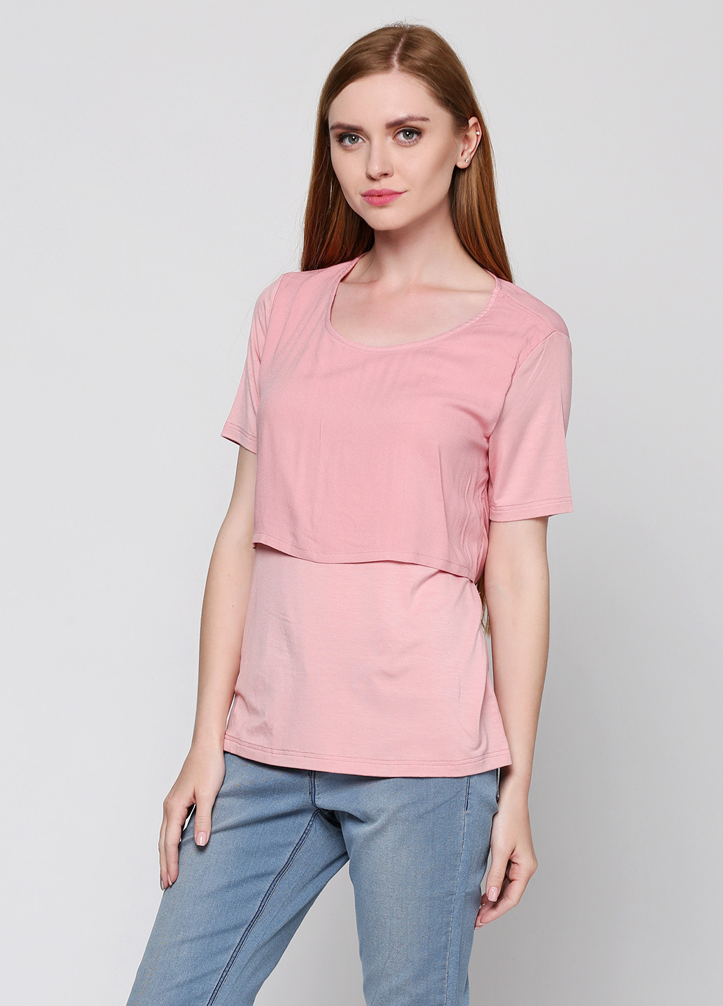 Розовая летняя блуза Ichi