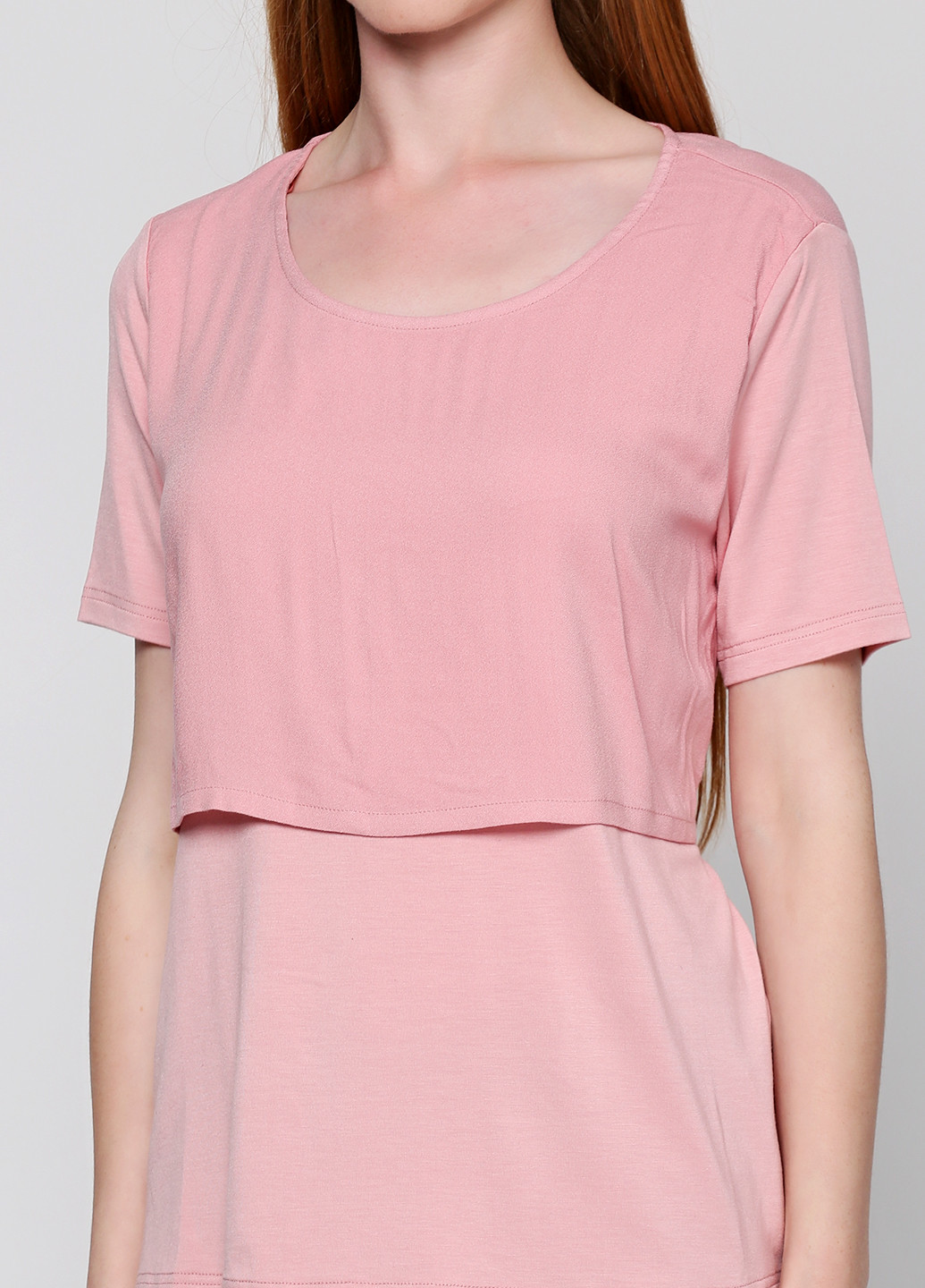 Розовая летняя блуза Ichi