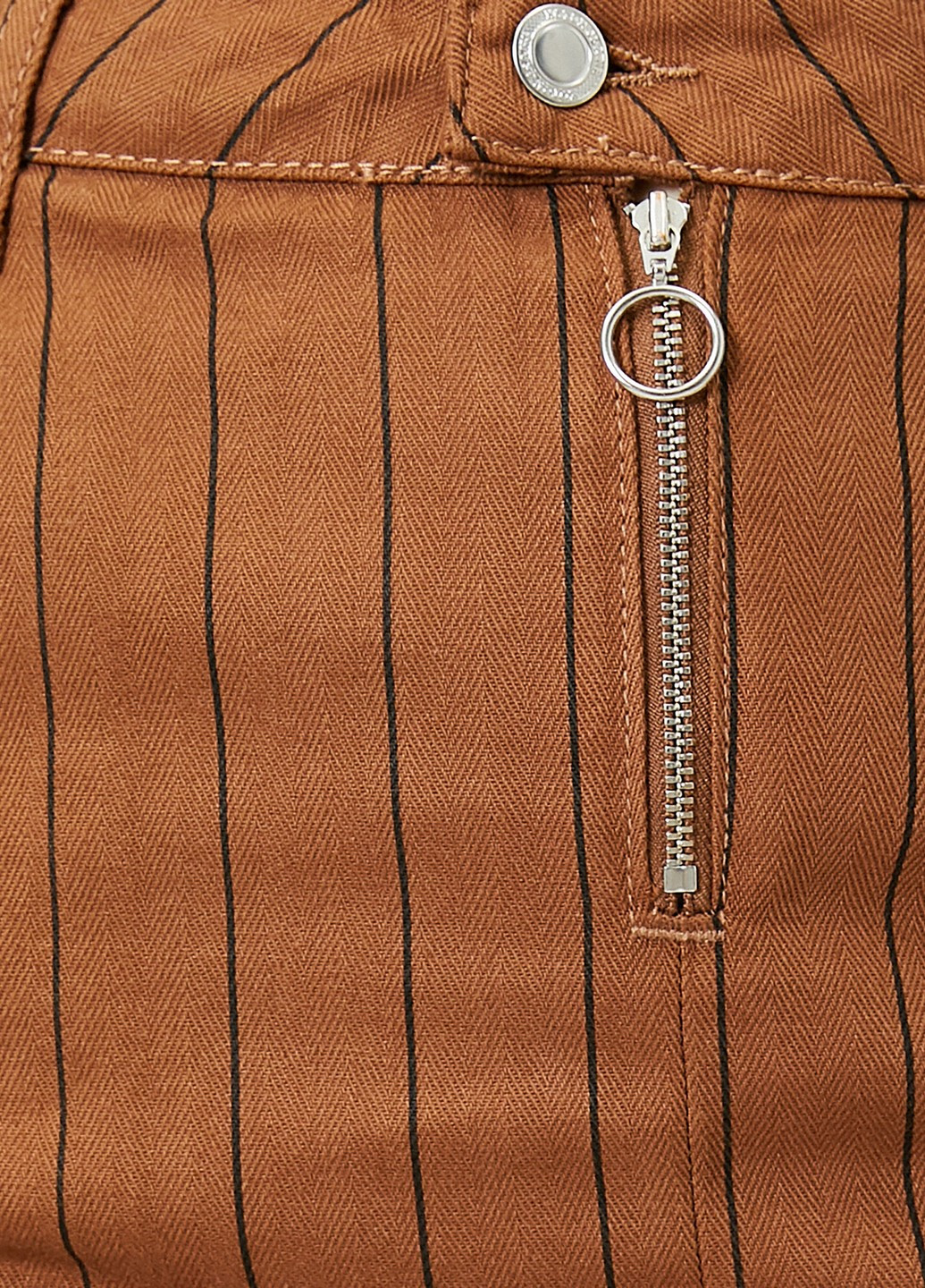 Коричневая кэжуал в полоску юбка KOTON карандаш