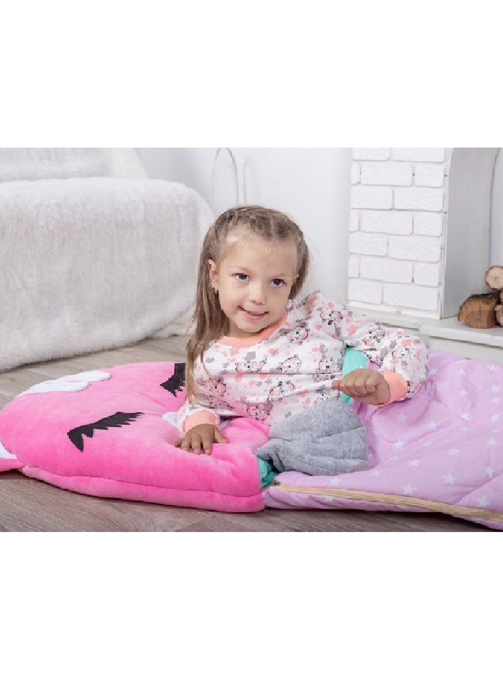 Дитячий спальний мішок-трансформер сліпик 120х60 см (452145-Нов) Рожевий Francesco Marconi (248297268)