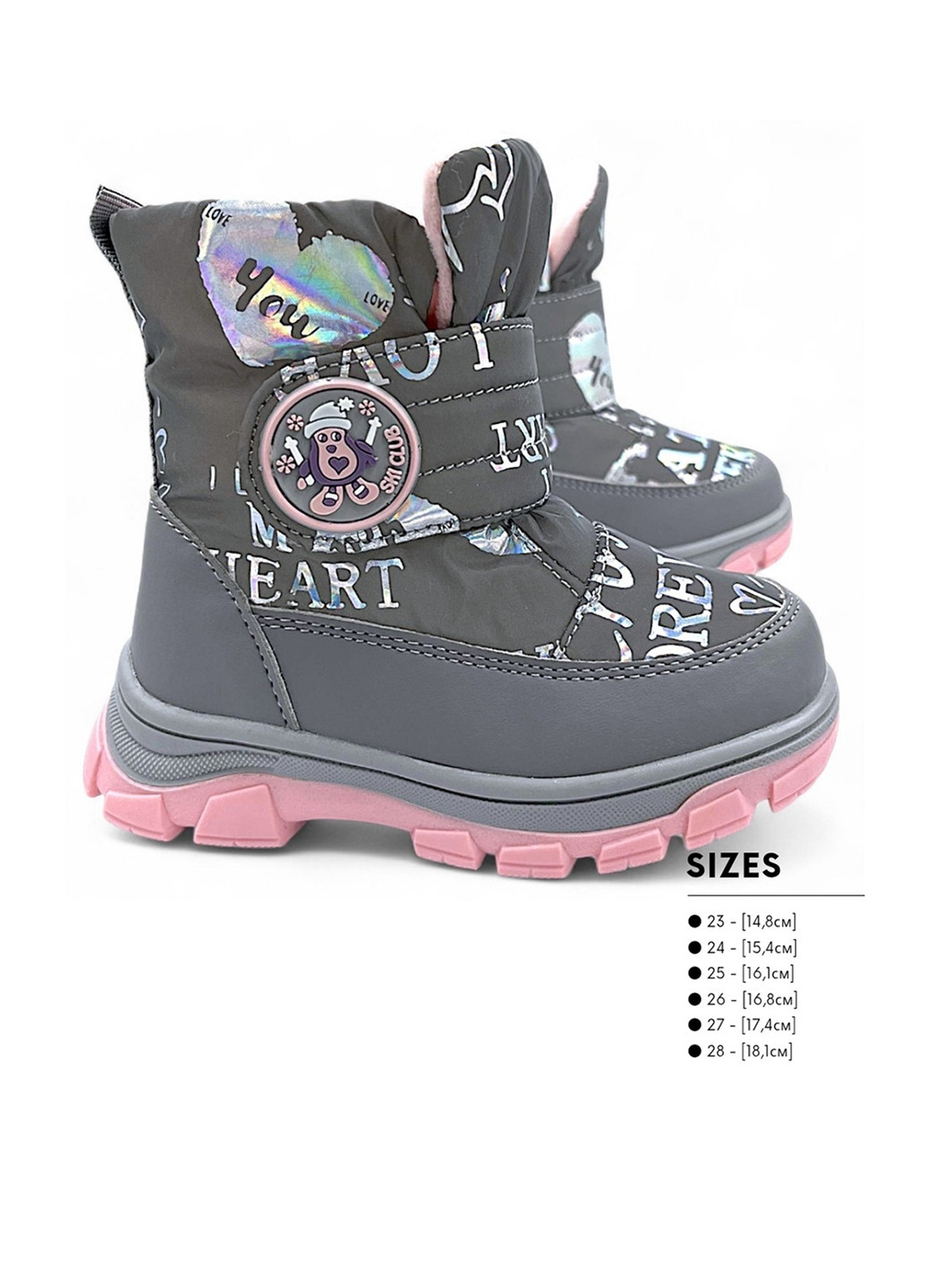Зимние сапоги Apawwa с аппликацией, светоотражающие детали