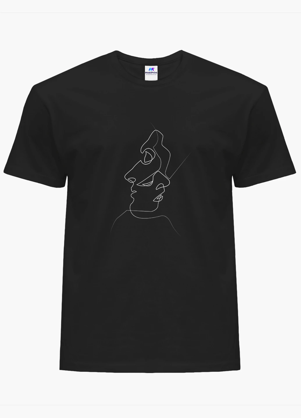 Футболка жіноча Контурний мінімалізм (Contour minimalism) (8976-1356) XXL MobiPrint - (227212207)