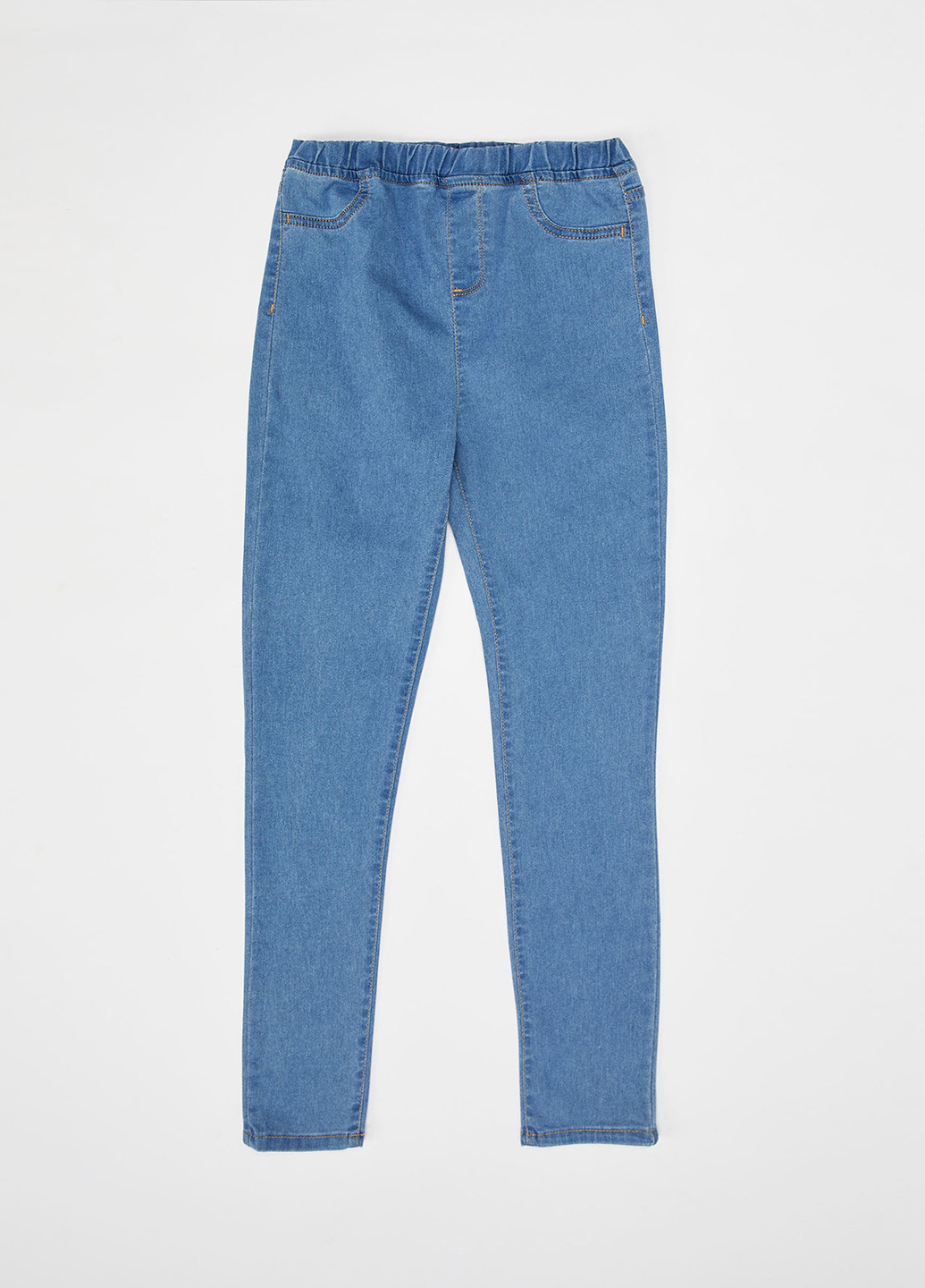 Светло-голубые кэжуал демисезонные брюки DeFacto