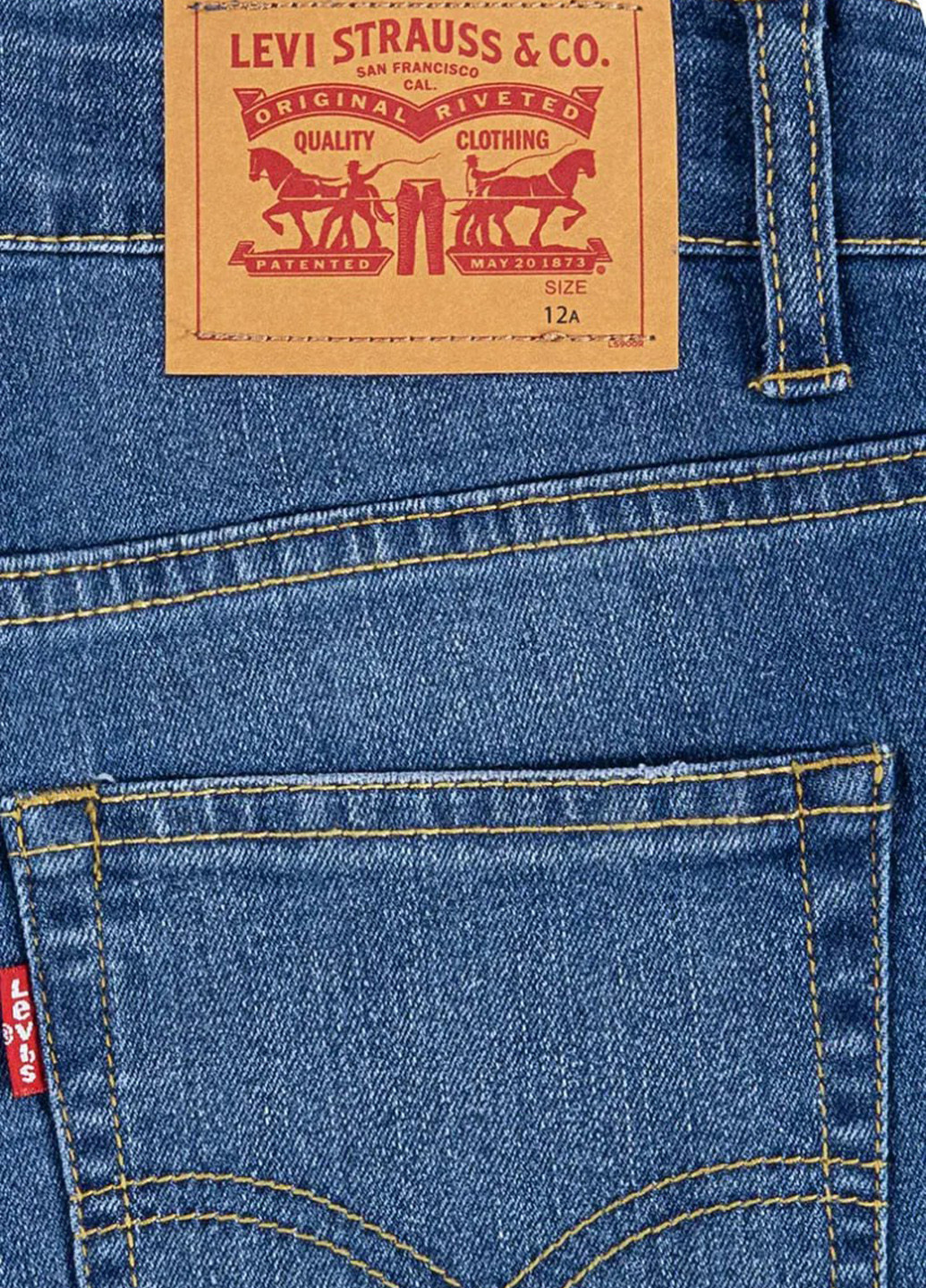 Синие демисезонные скинни джинсы Levi's