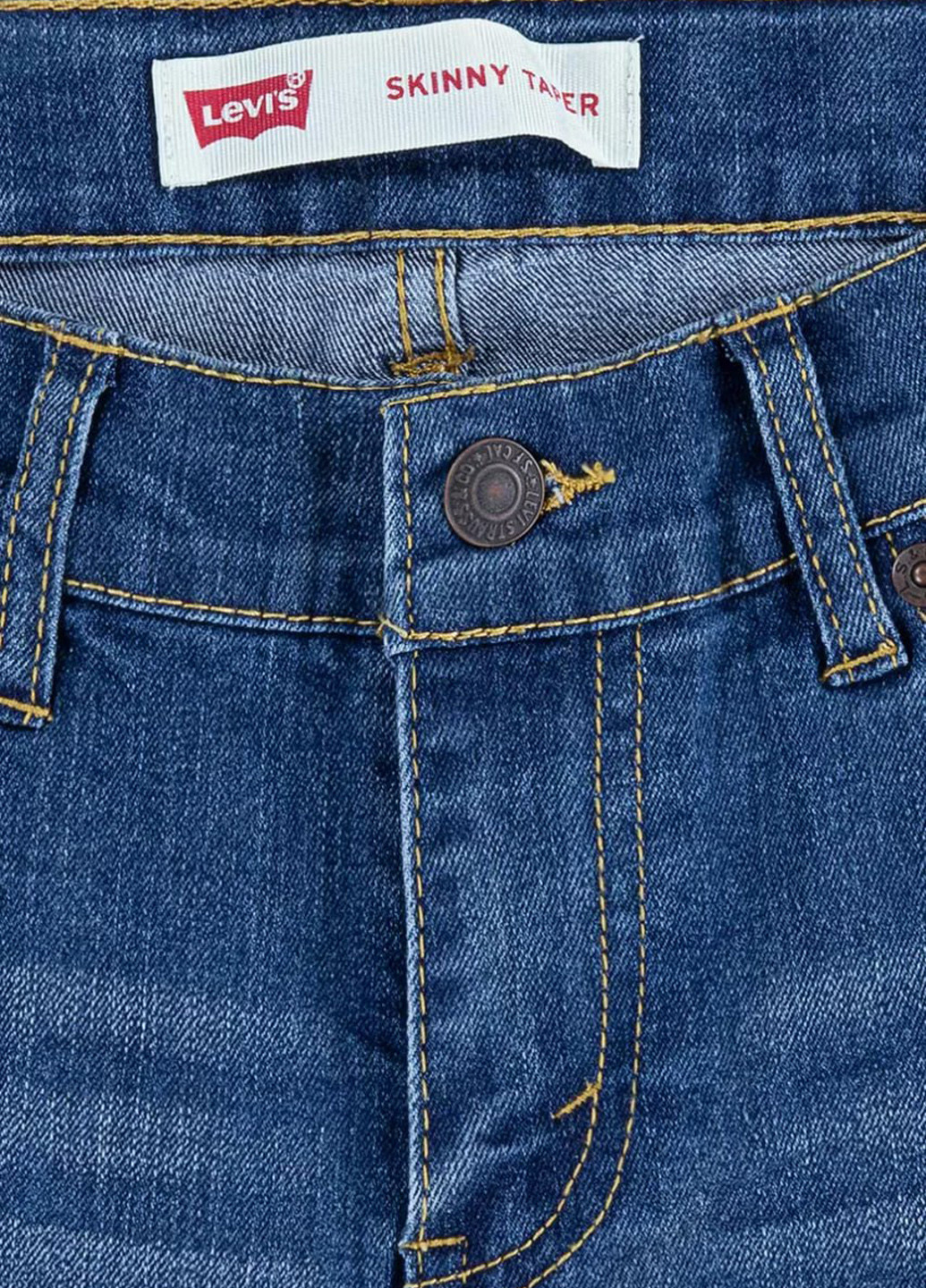 Синие демисезонные скинни джинсы Levi's