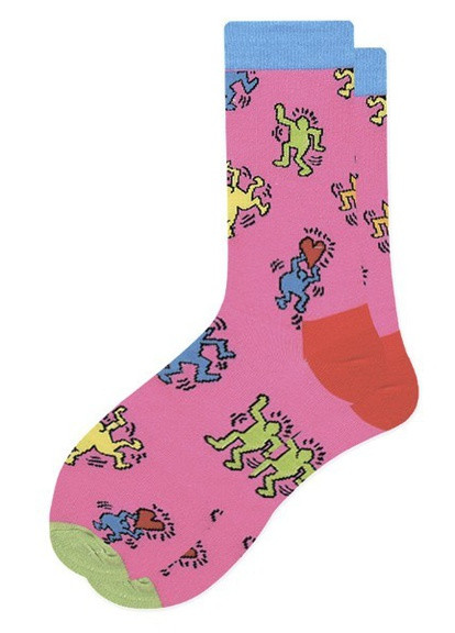 Носки MavkaSocks яркие и стильные Crazy pink 1 пара Happy Socks (252194189)