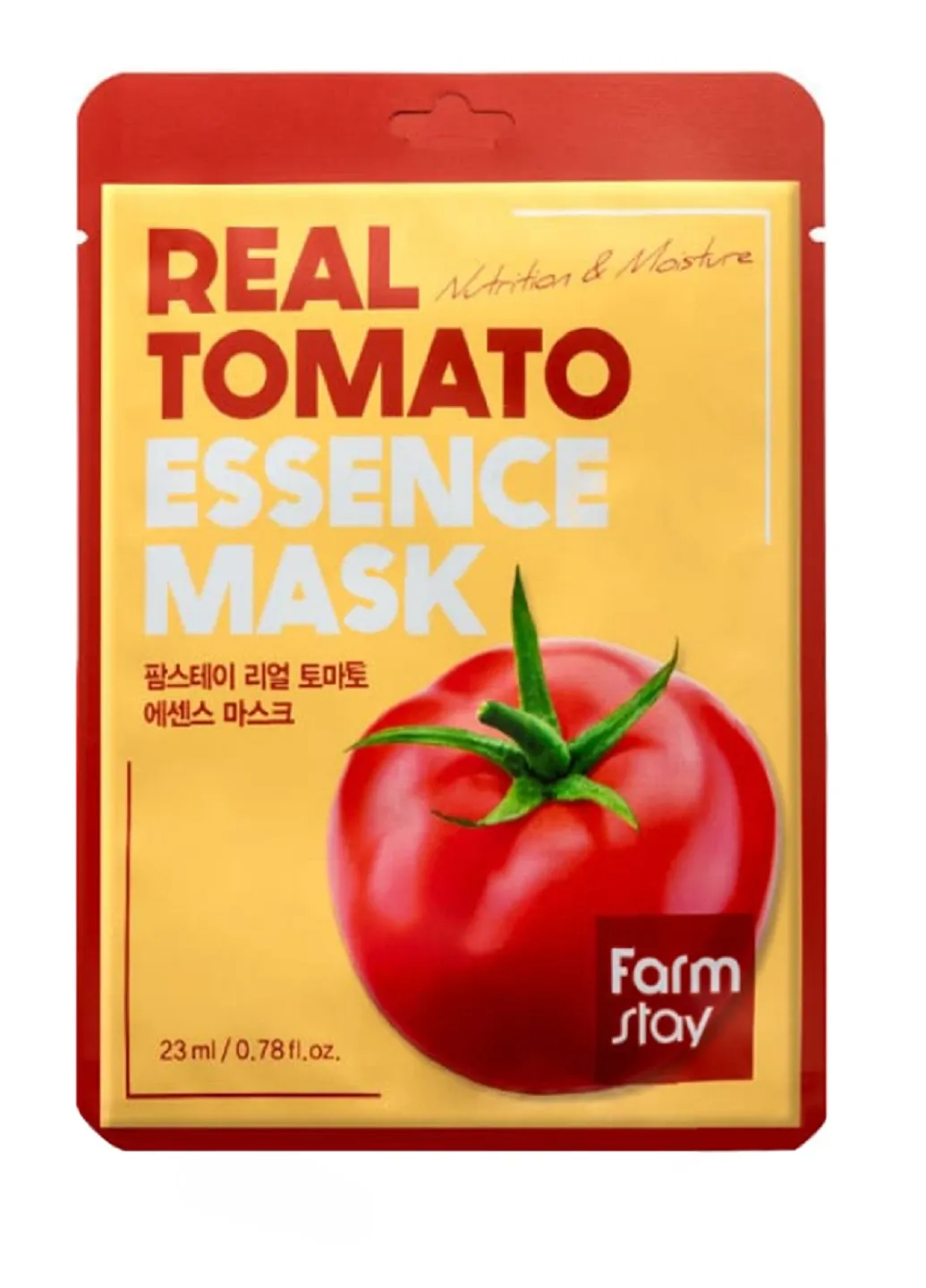 Тканевая маска для лица с экстрактом томата Real Tomato Essence Mask, 23 мл FarmStay (219904492)
