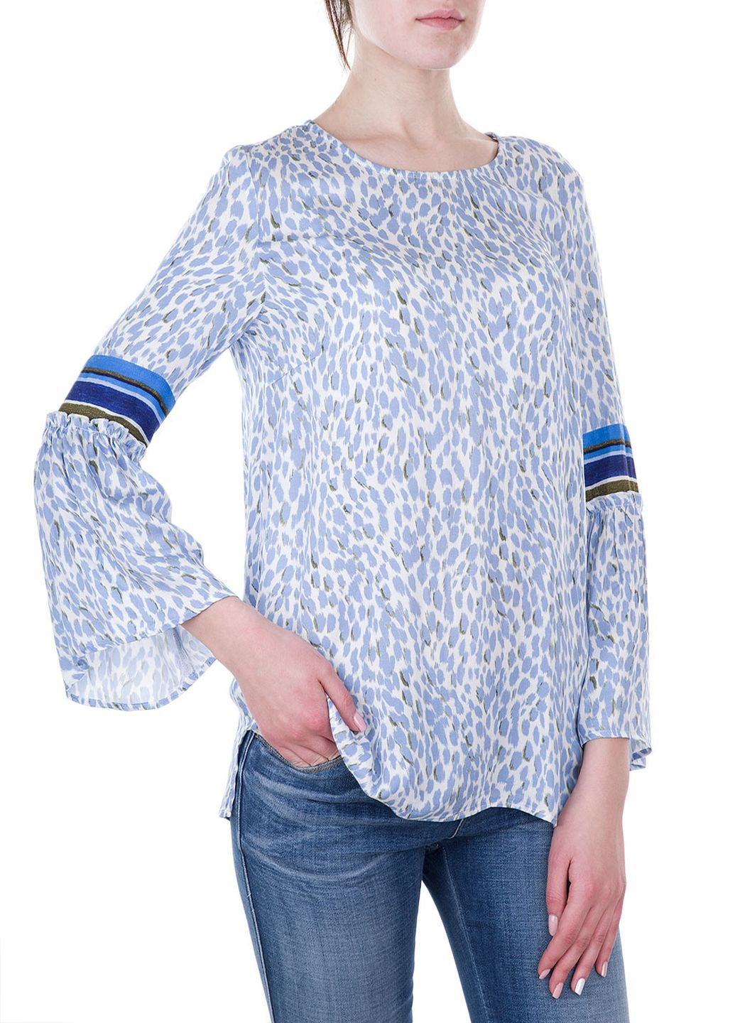 Голубая летняя блуза Marc Aurel