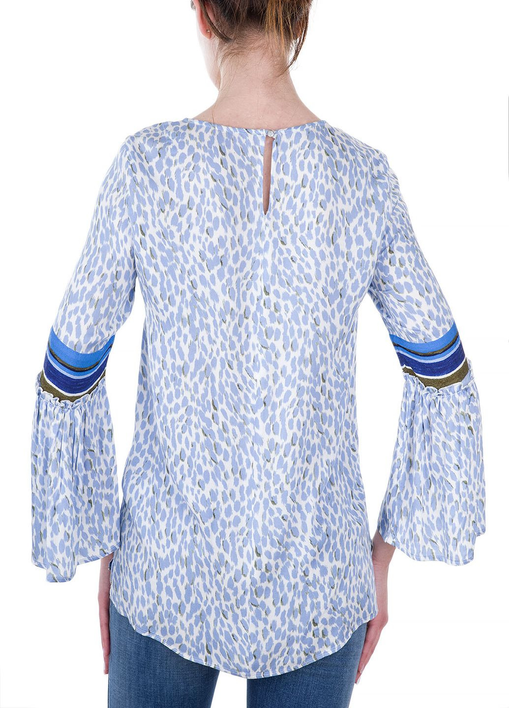 Голубая летняя блуза Marc Aurel