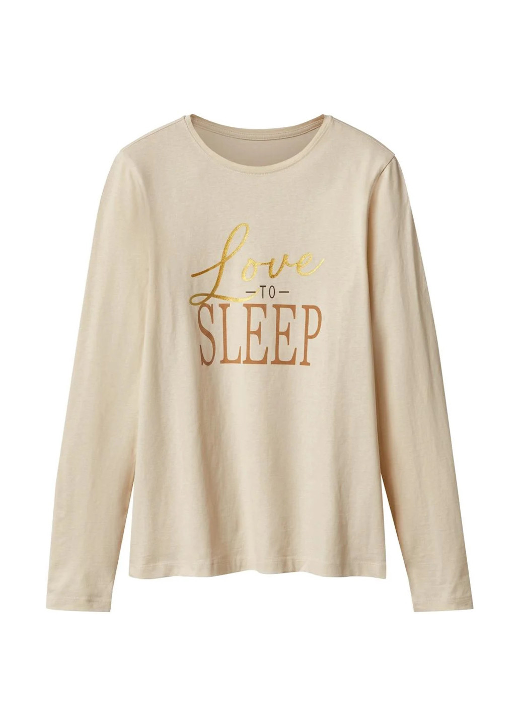 Світло-бежева всесезон піжама (лонгслів, штани) лонгслів + брюки Esmara