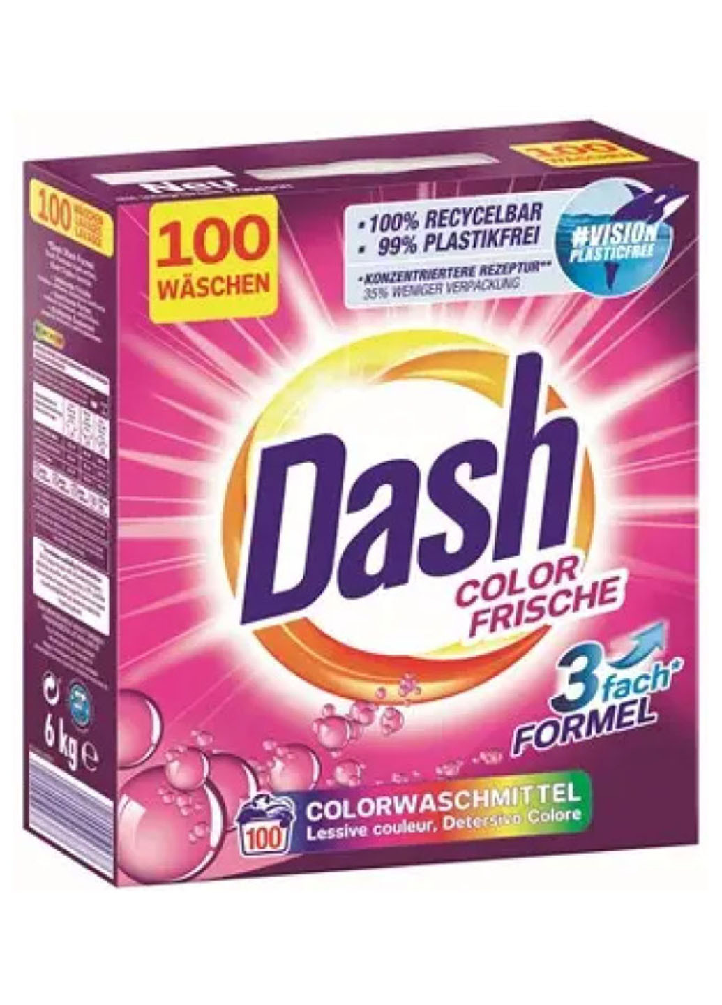 Порошок для прання Color Frische, 6 кг 100 Прань Dash (254211749)
