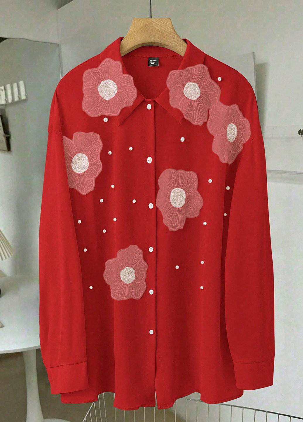 Бордова блуза SHEIN