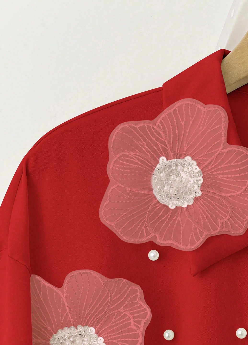 Бордова блуза SHEIN