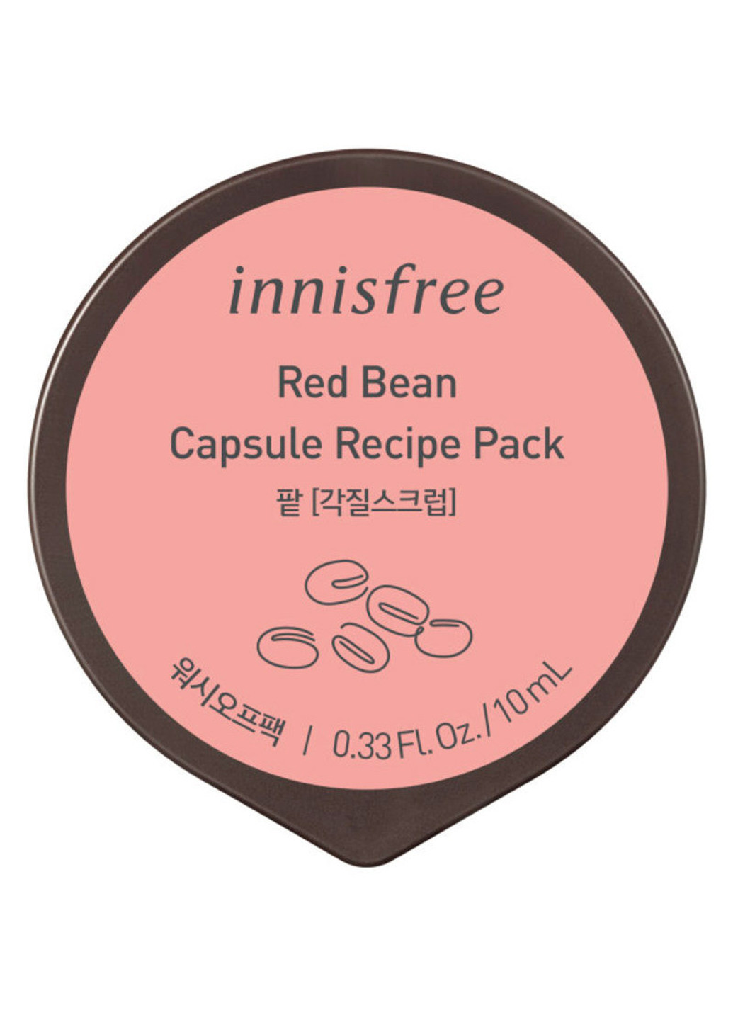 Міні маска на основі екстракту червоної квасолі Capsule Recipe Pack Red Bean, 10 мл INNISFREE (202416841)