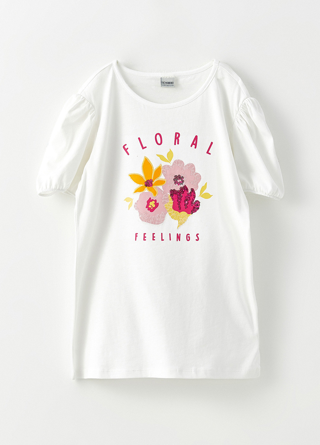 Белый летний комплект (футболка, юбка) LC Waikiki