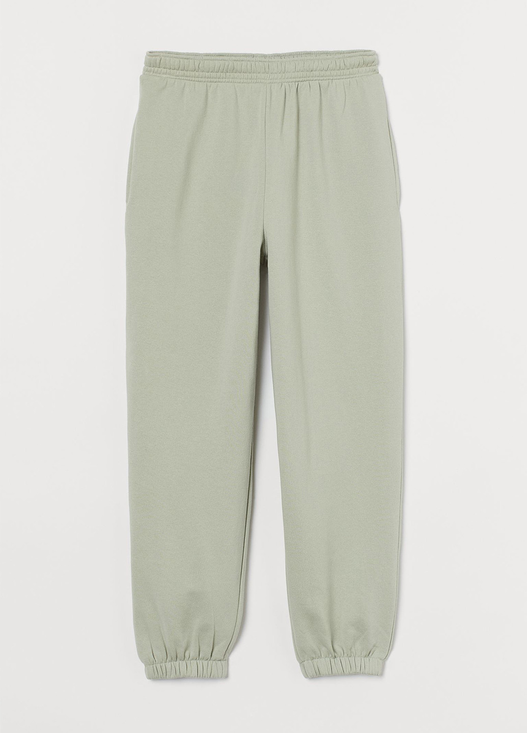 Серо-зеленые спортивные демисезонные джоггеры брюки H&M