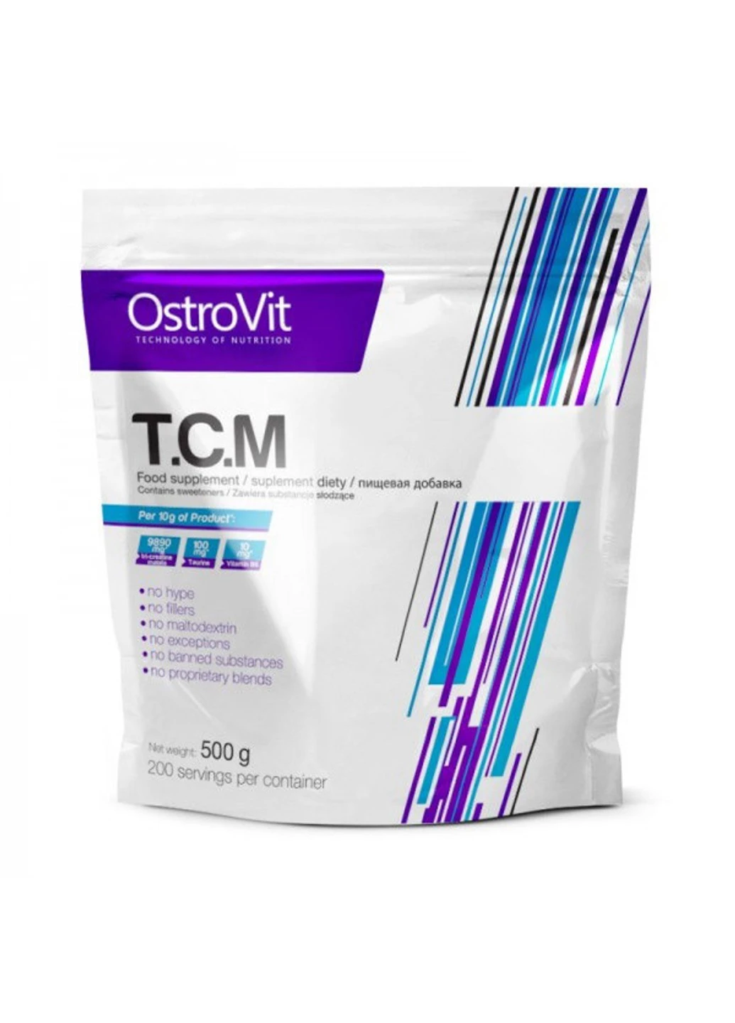Три креатин малат T.C.M (500 г) островит тсм Lemon Ostrovit (255279649)