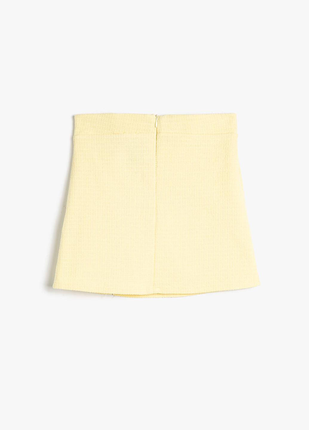 Светло-желтая кэжуал однотонная юбка KOTON
