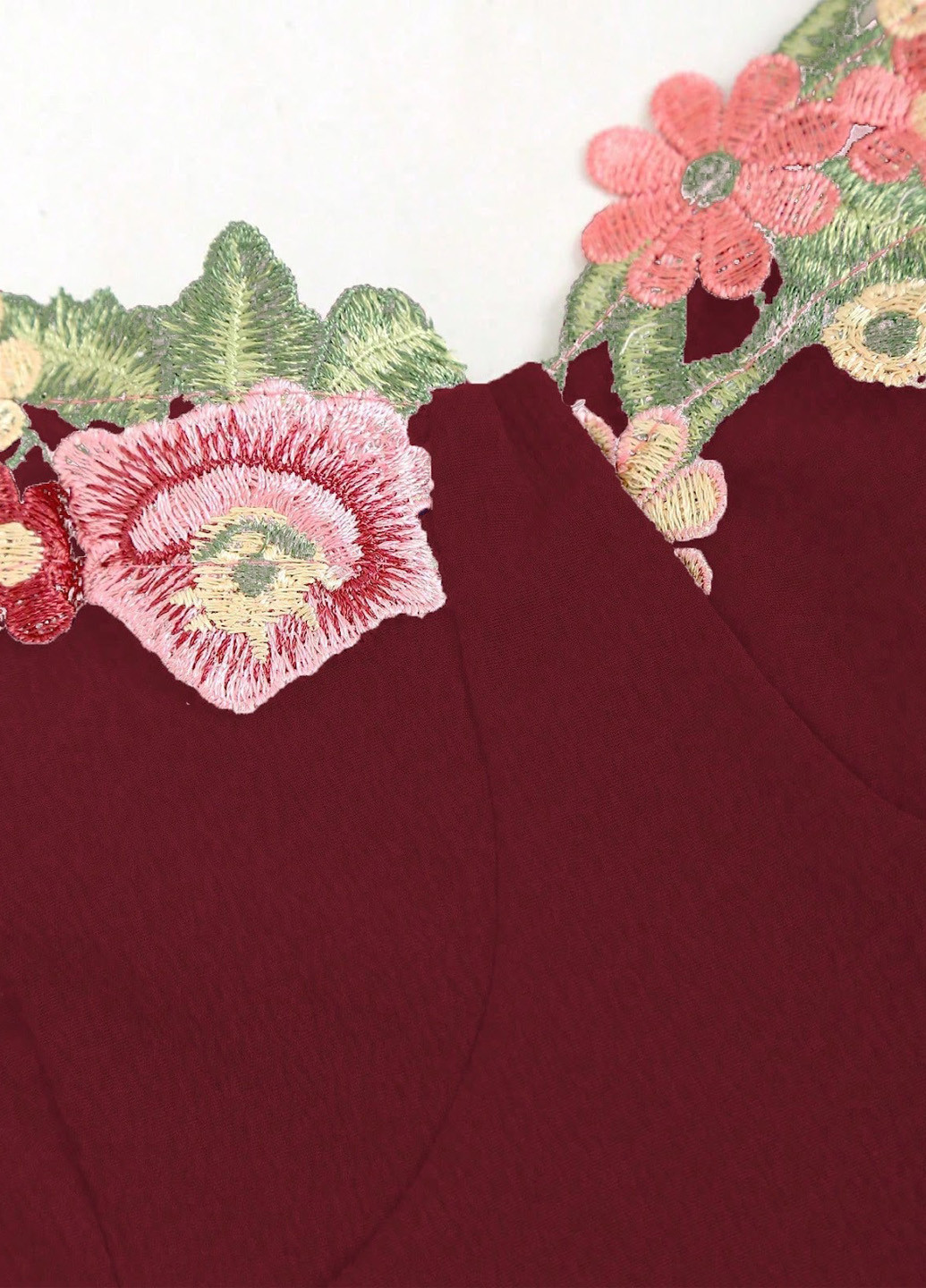 Вишнева коктейльна сукня SHEIN однотонна