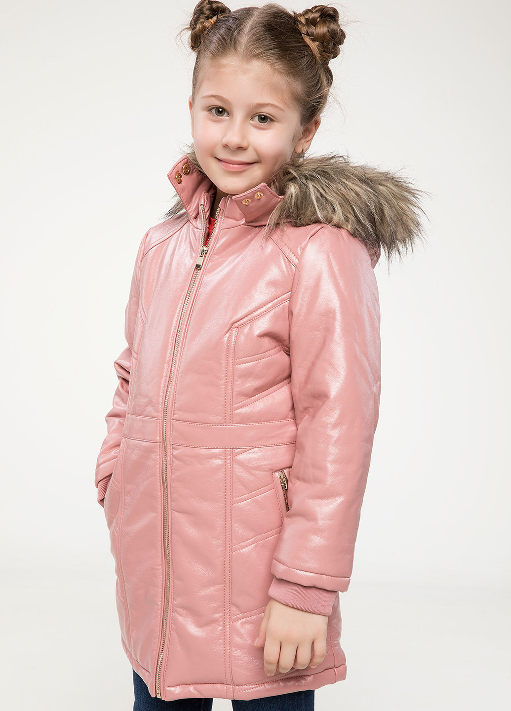 Розовая демисезонная пальто DeFacto