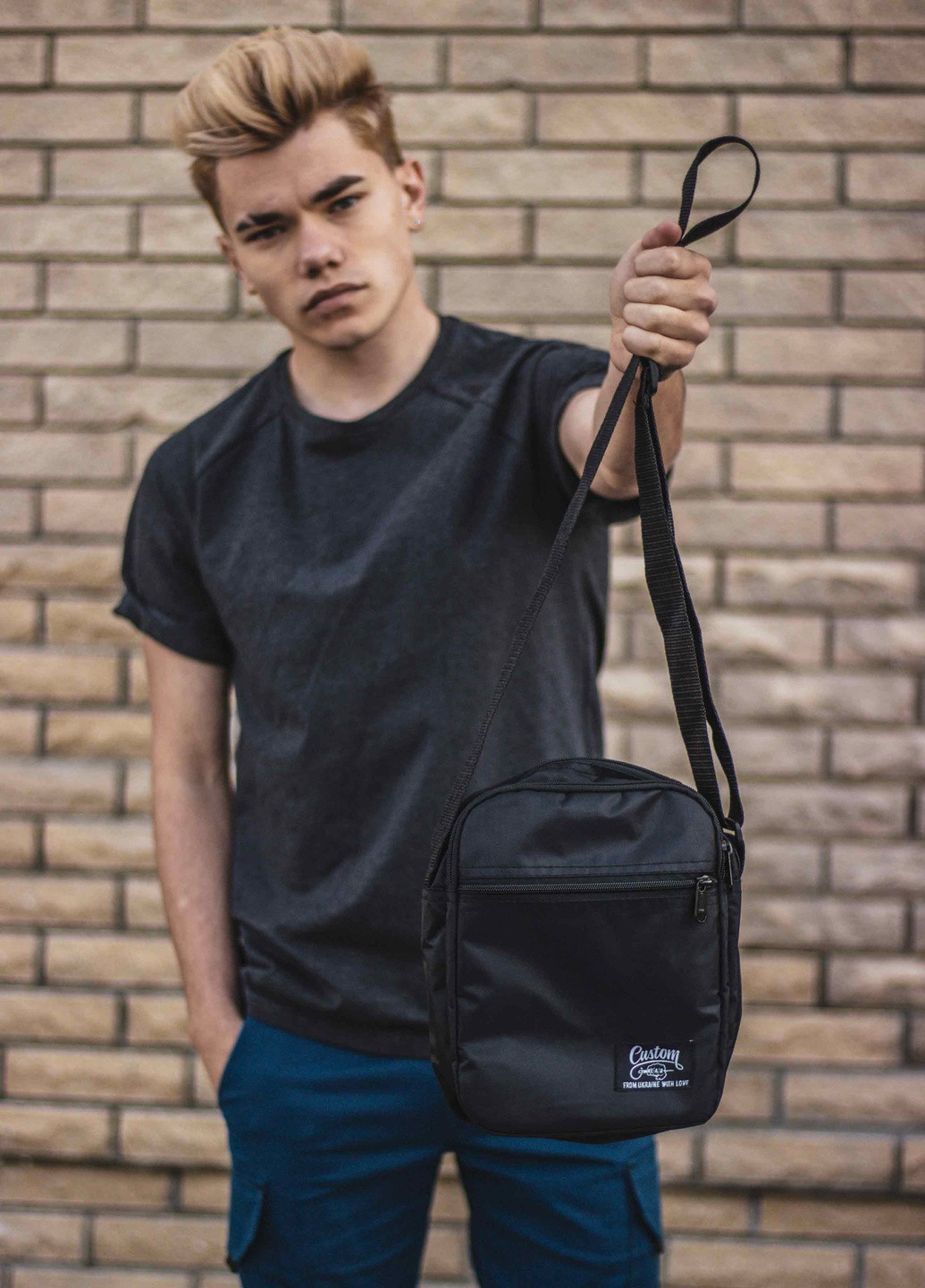 Мессенджер вышивка Black Custom Wear (238414688)