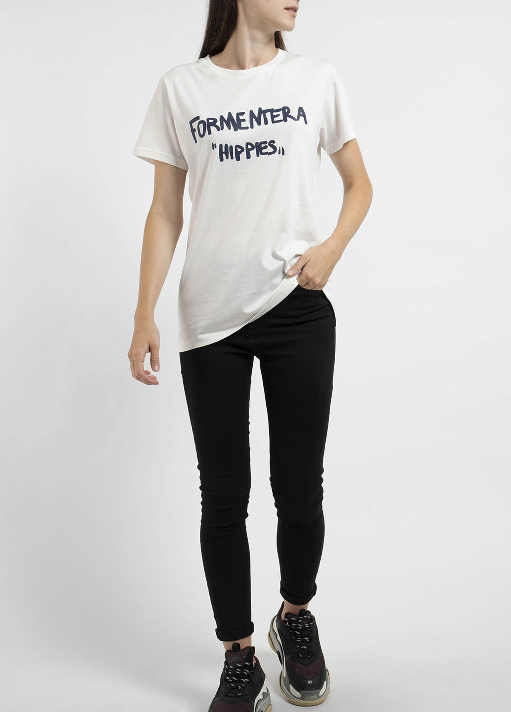 Біла футболка з принтом Formentera Ko Samui - (250382546)