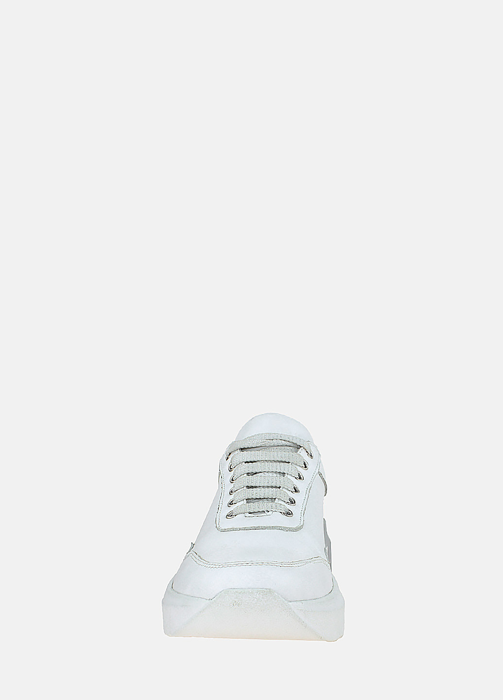 Белые демисезонные кроссовки re2594 белый-серебро El passo
