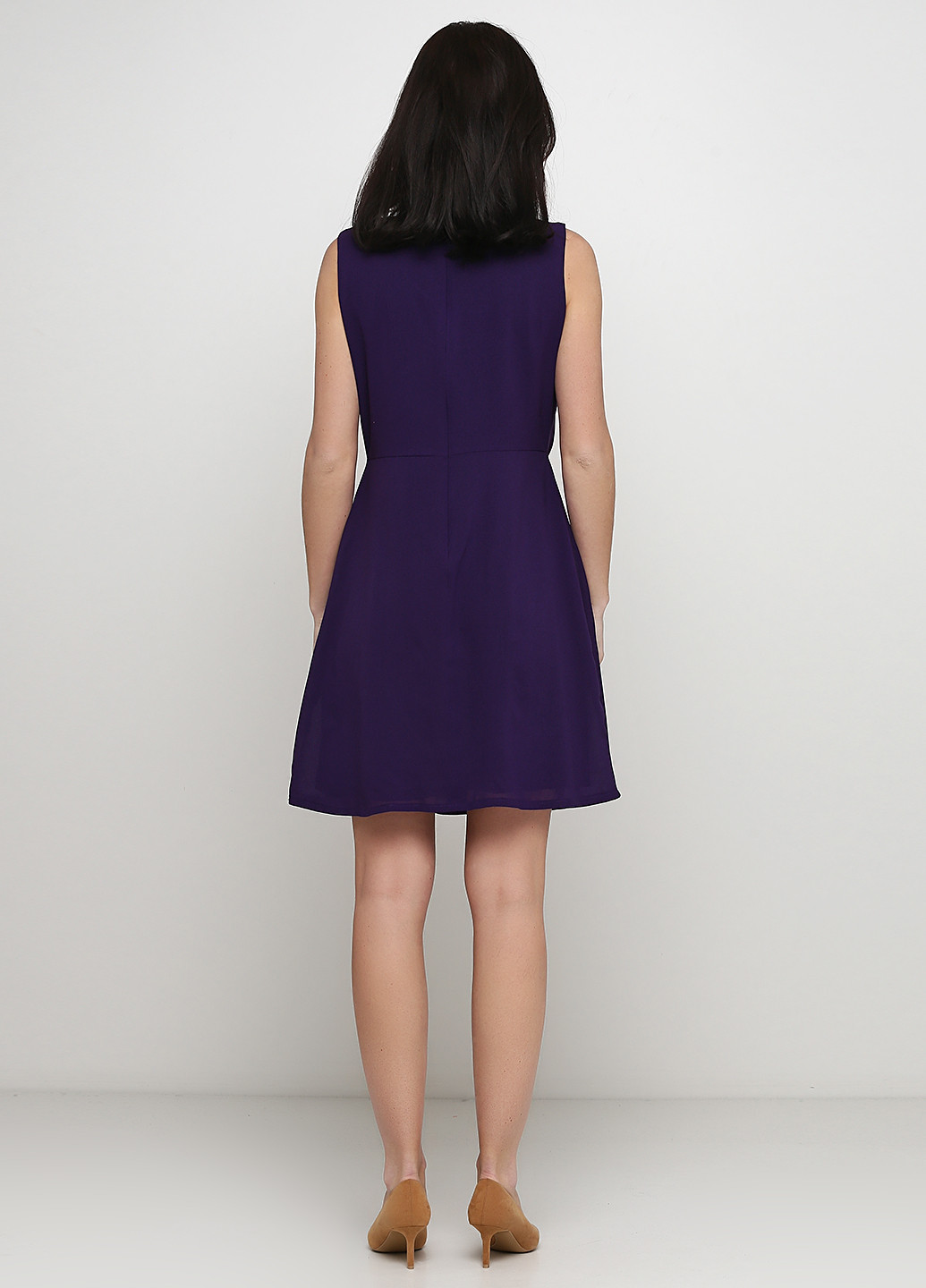 Фиолетовое кэжуал платье клеш OVS однотонное
