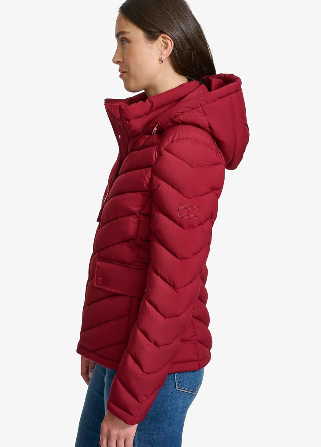 Бордова демісезонна куртка Tommy Hilfiger