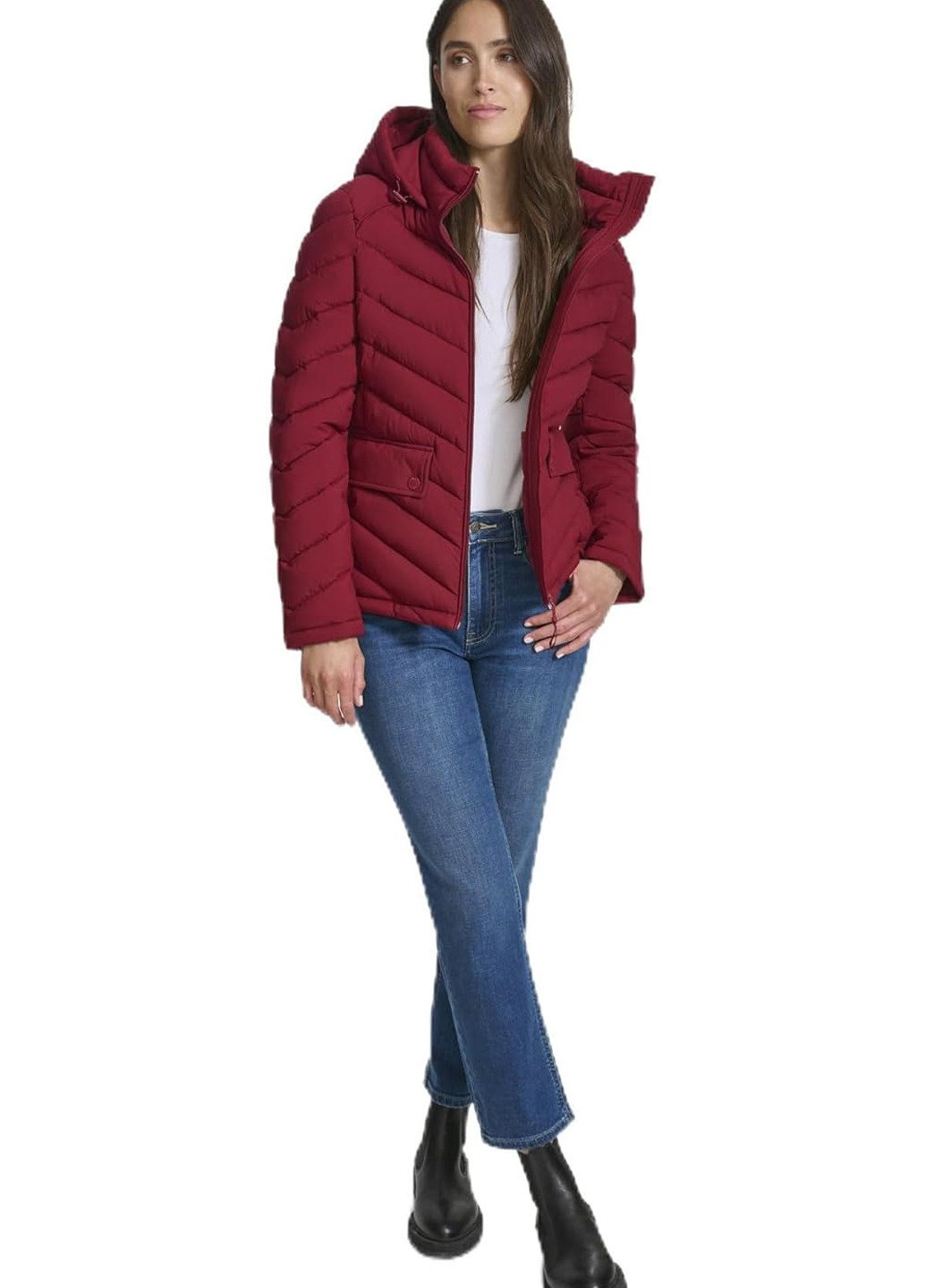 Бордова демісезонна куртка Tommy Hilfiger