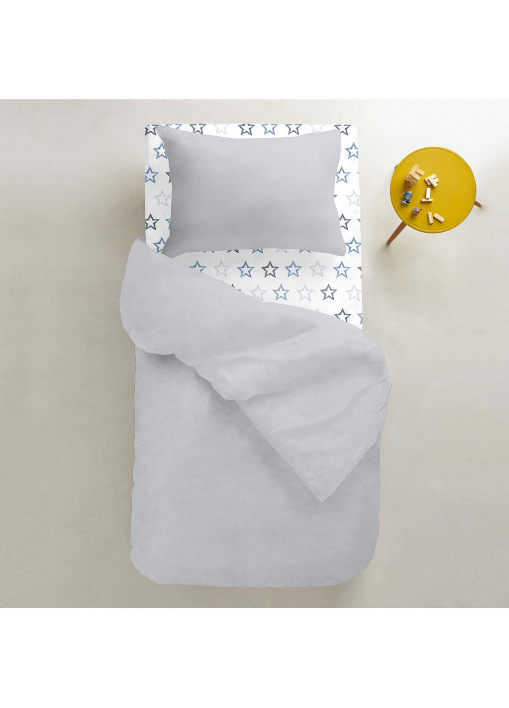 Комплект дитячої постільної білизни RANFORS GREY STARS CLEAR GREY BLUE Cosas (251110893)
