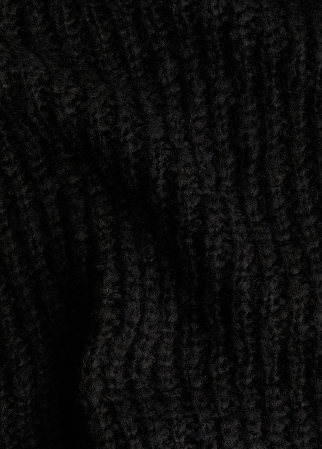 Черное кэжуал платье платье-свитер H&M однотонное