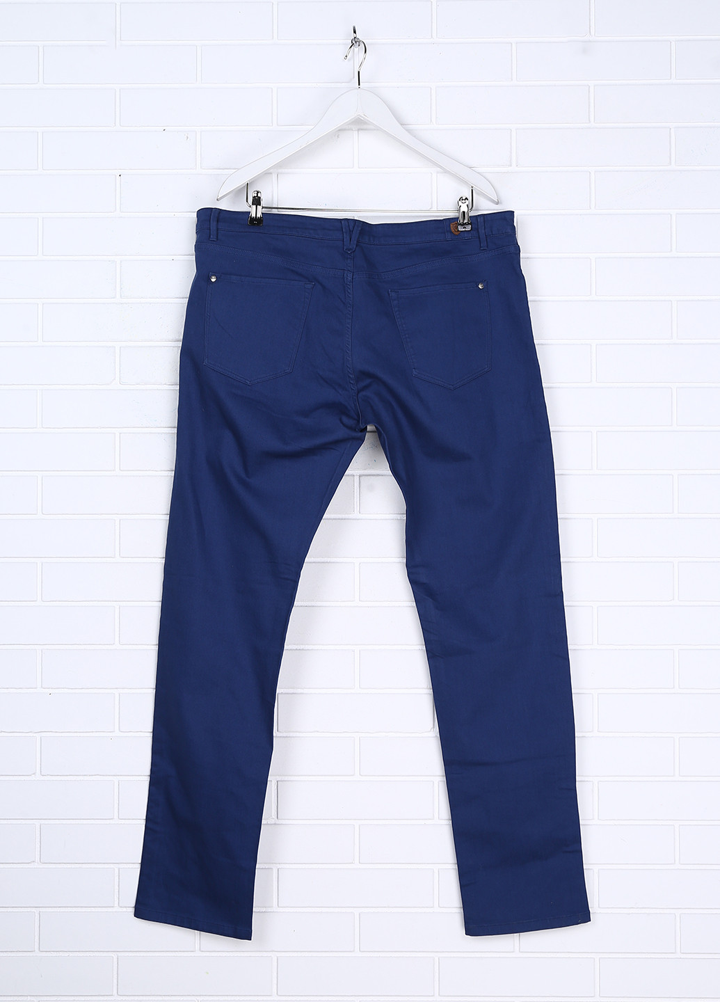 Синие кэжуал демисезонные брюки Massimo Dutti