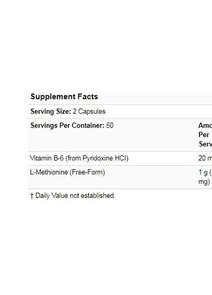 L-Methionine 500 mg 100 Caps NOW-00117 Now Foods (256379942)