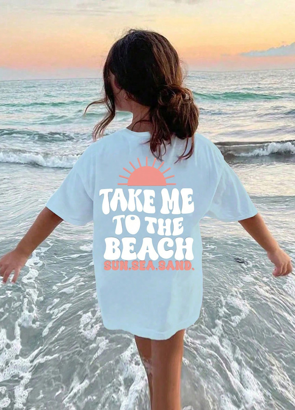 Голубая летняя футболка SHEIN