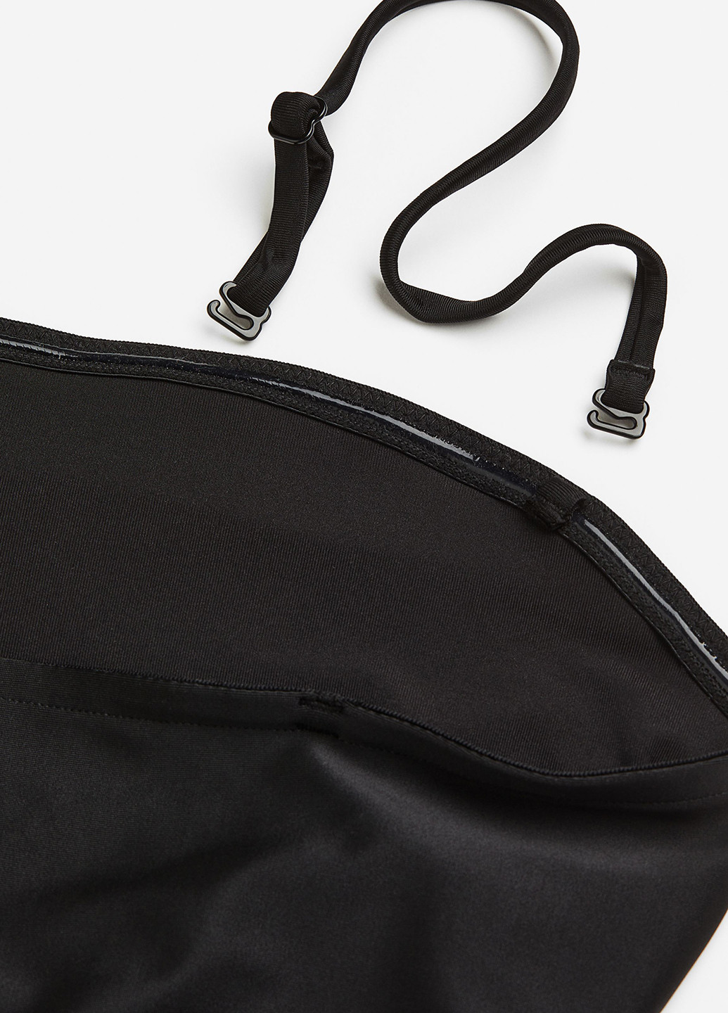 Черный летний купальник слитный H&M