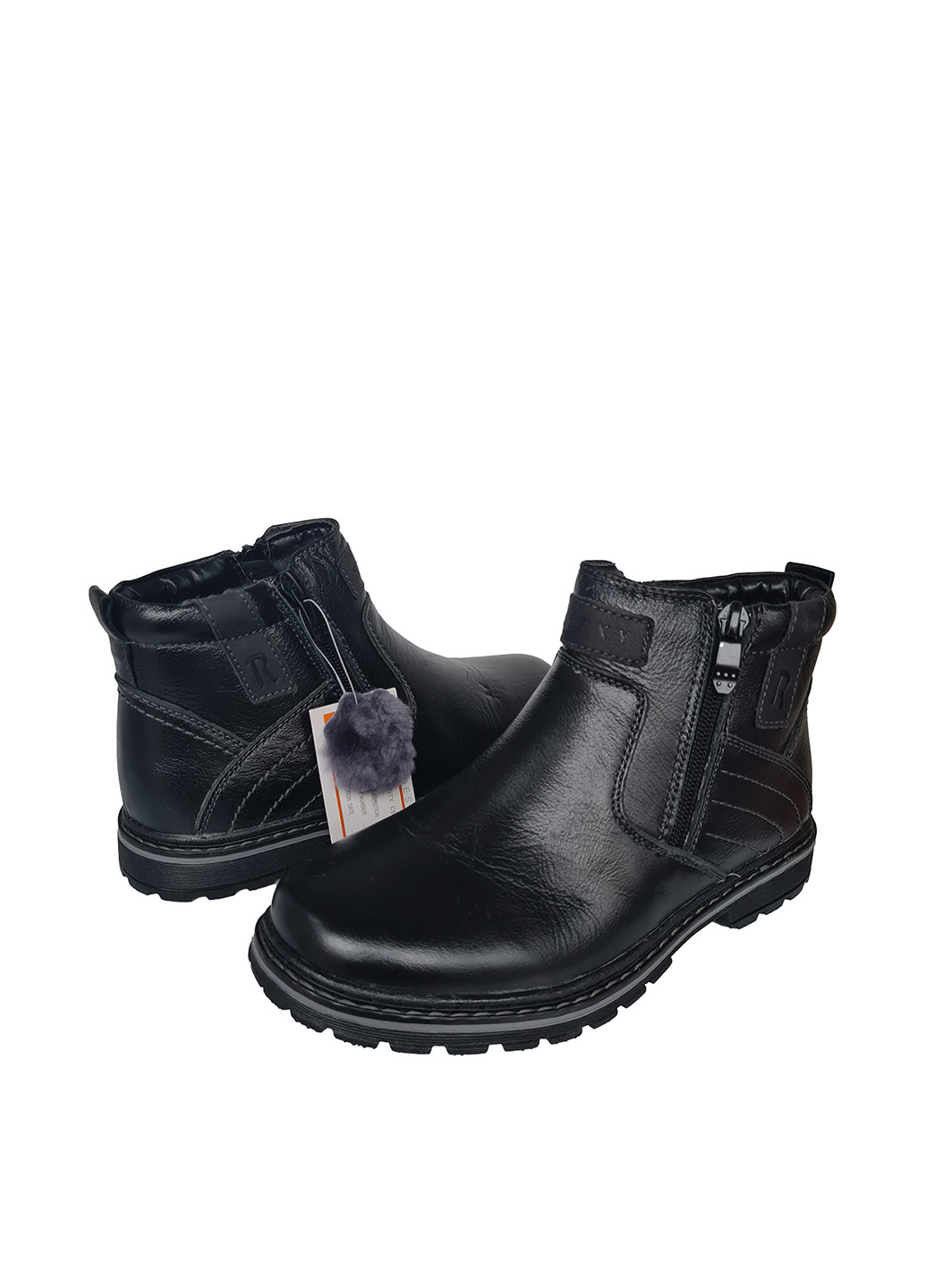 Черные кэжуал зимние ботинки KangFu