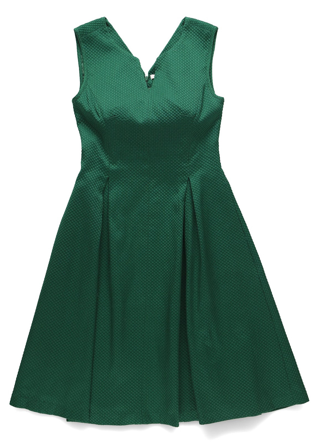 Изумрудное кэжуал платье клеш, в стиле ампир MINT&BERRY однотонное