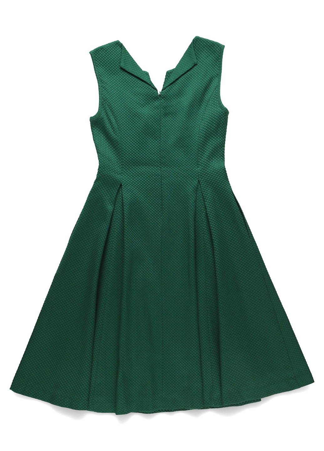 Изумрудное кэжуал платье клеш, в стиле ампир MINT&BERRY однотонное