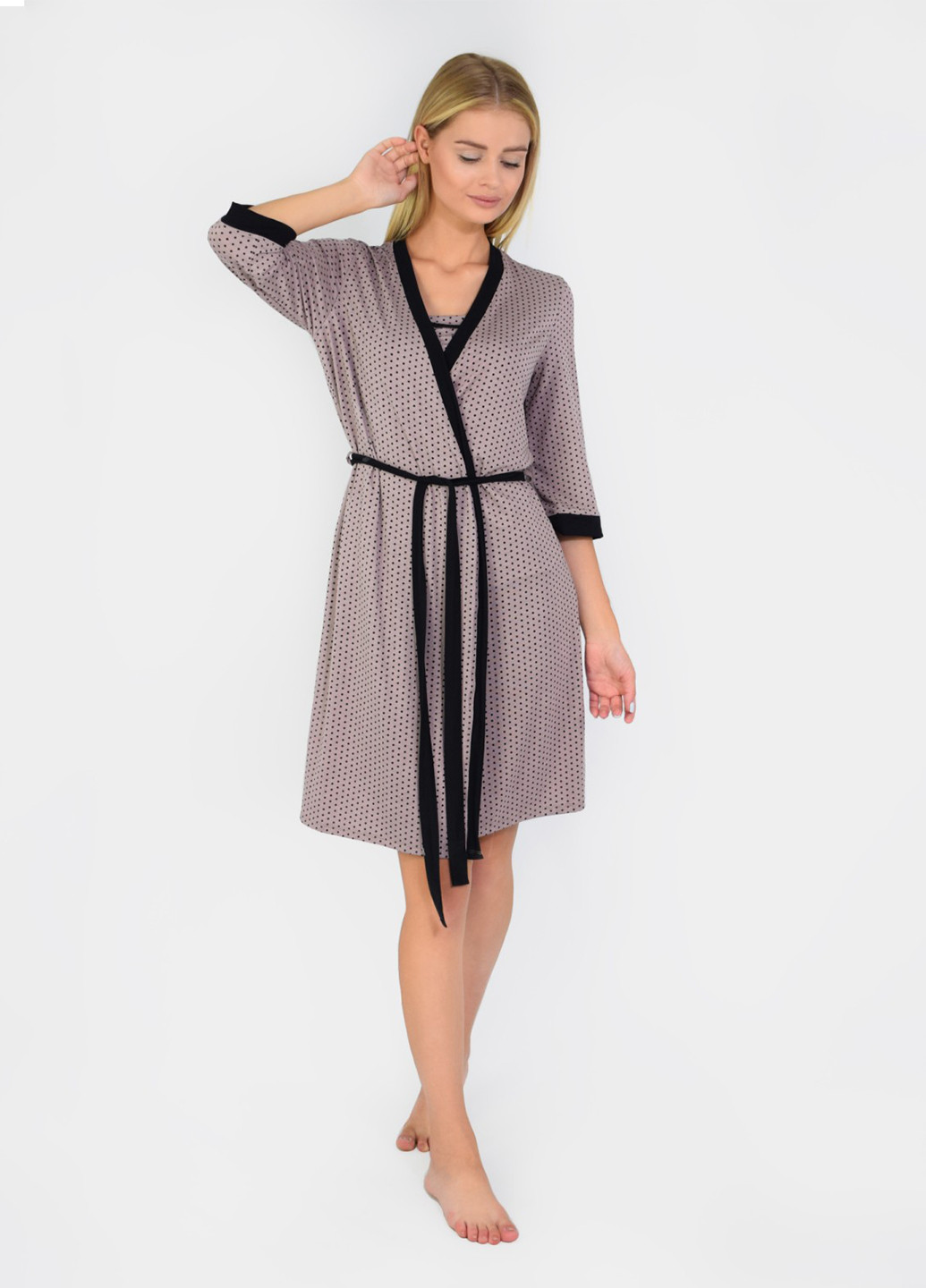 Халат домашний без застежки повседневный NEL (233310828)