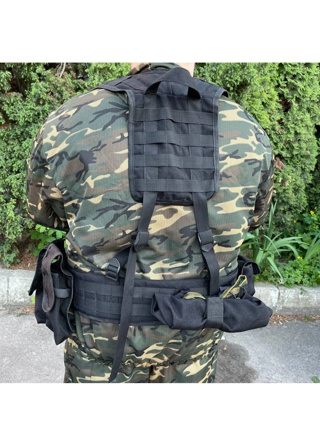 РПС система MOLLE + підсумки 6601 ЗСУ (ЗСУ) Розвантажувальна поясна система чорна Power (254440492)