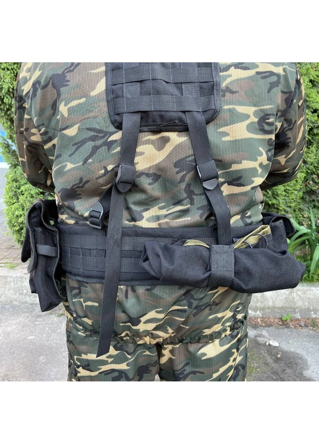 РПС система MOLLE + підсумки 6601 ЗСУ (ЗСУ) Розвантажувальна поясна система чорна Power (254440492)