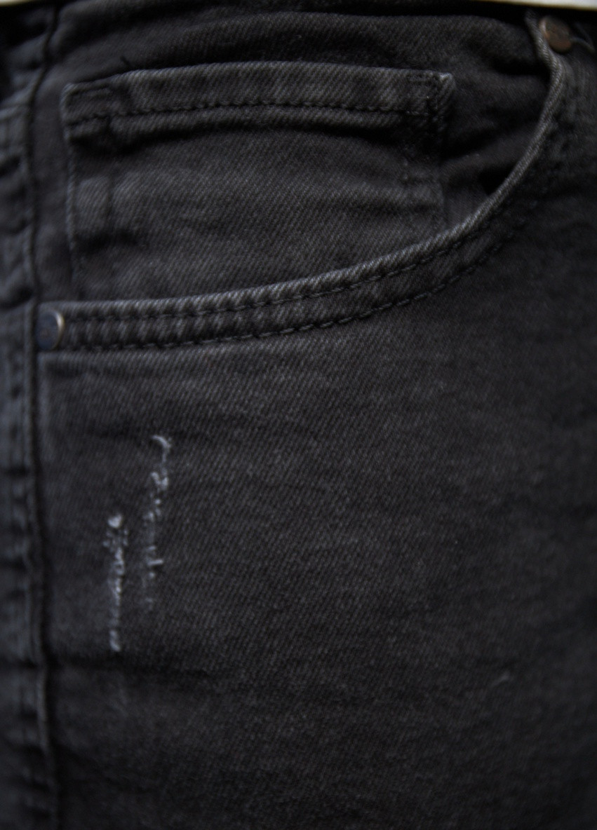 Черные демисезонные джинсы джогеры с карманами joggers destry 7360 Mario