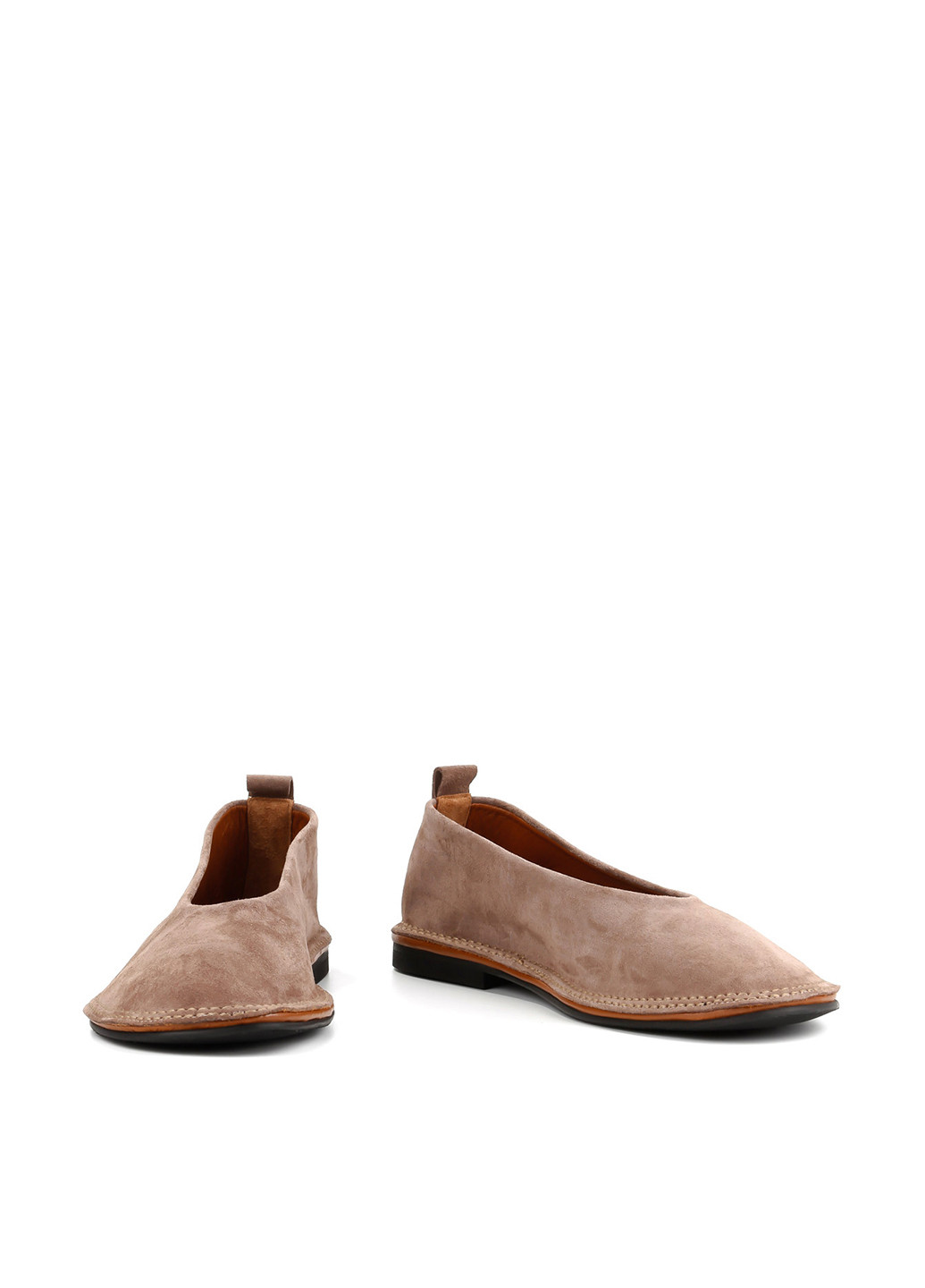 Жіночі балетки Le'BERDES | коричневі однотонні без декору натуральна замша (360795607)